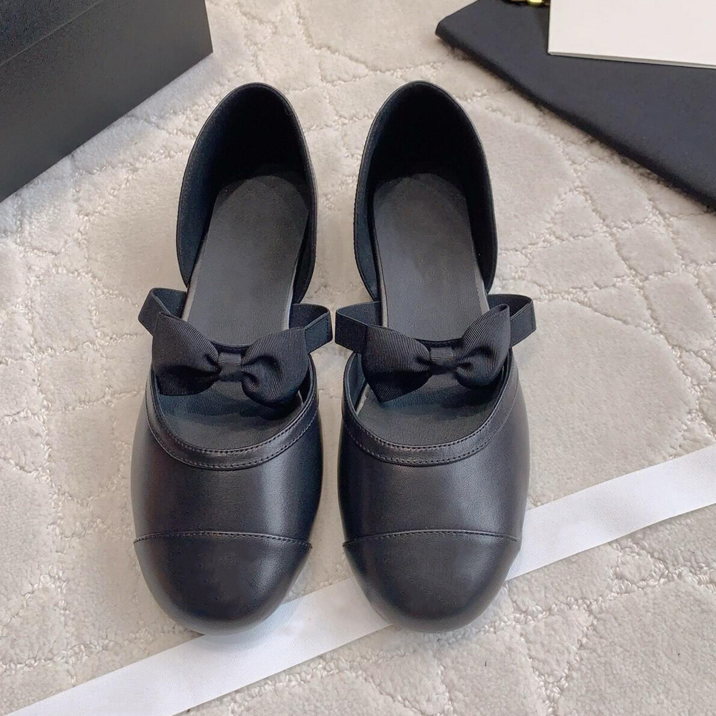 Women'S Shoes Round Toe - Bow Ballet Shoes 2026 New French