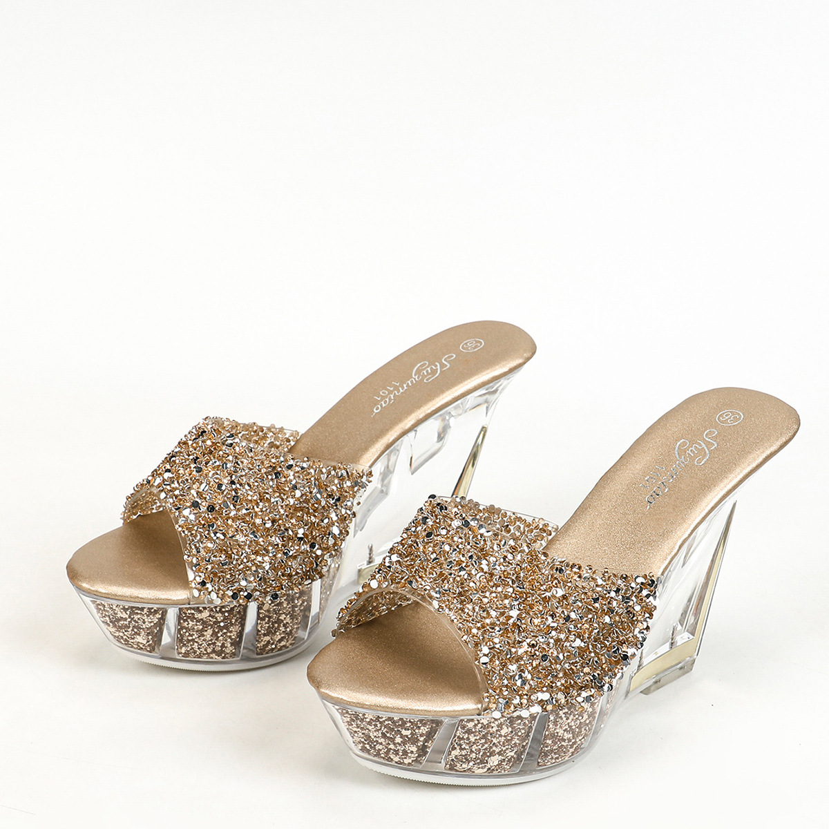 1101-64 Slope Heel 11CM Nightc - Jelly Sandal Women ulasan dan harga