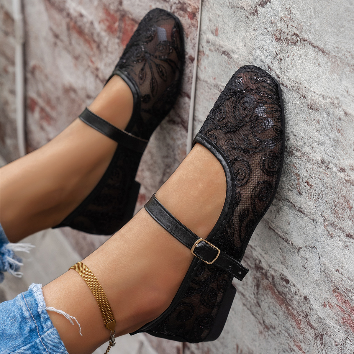 Women's New Summer Large Size  - Women'S Shoes Loafers Black ulasan dan harga