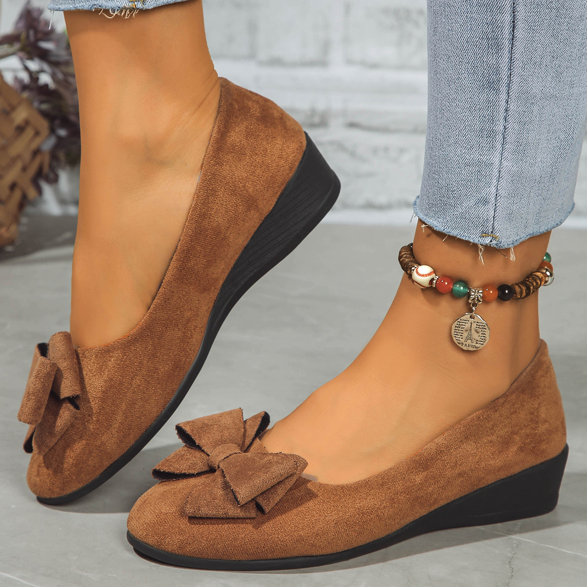 Women's Casual Shallow Mouth S - Women'S Shoes Loafers Black ulasan dan harga