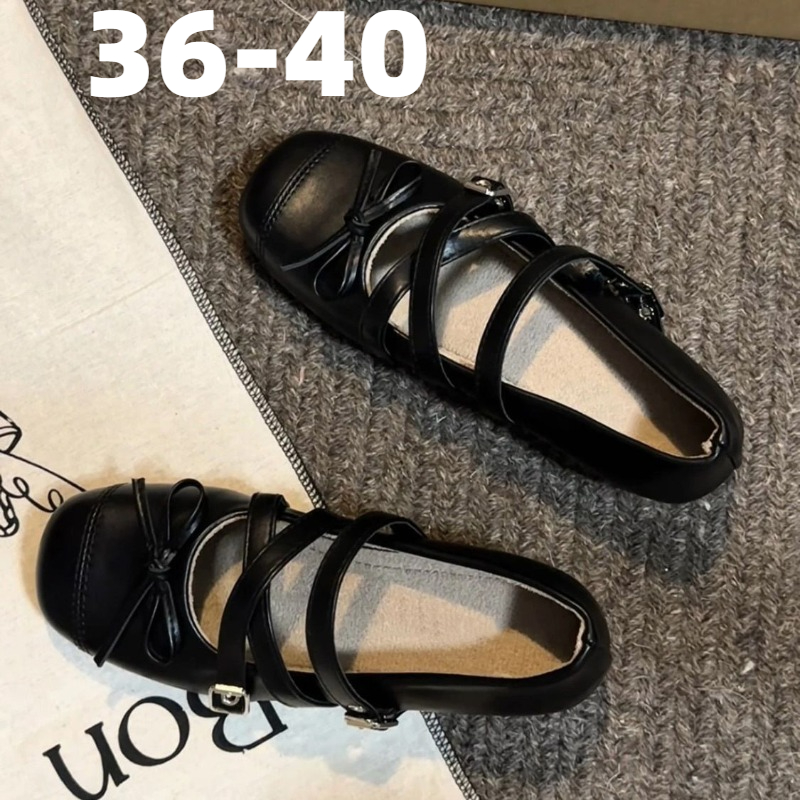Women Mary Jane Flat Shoes Bla - Women'S Shoes Loafers Black ulasan dan harga