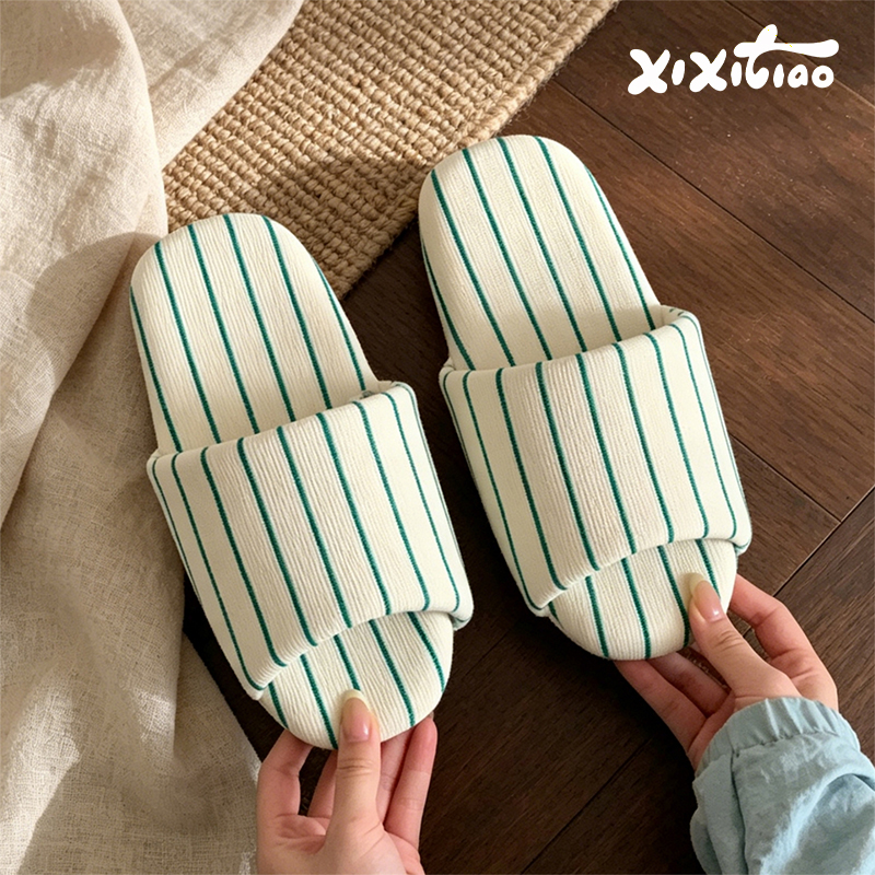 XIXITIAO Stripe Indoor Slipper - Women'S Shoes To Men'S Size ulasan dan harga
