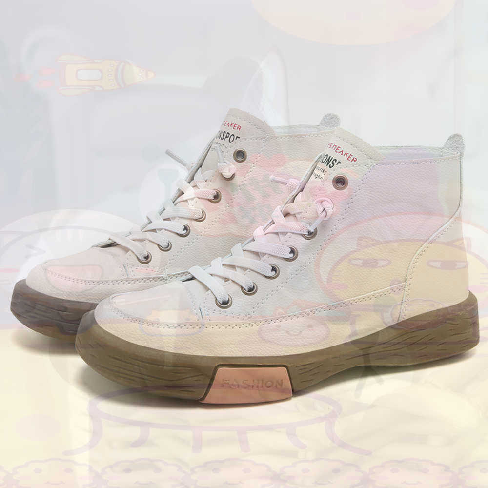 High Top Hi Cut Offers Skatebo - Women Shoes Brown Colour ulasan dan harga
