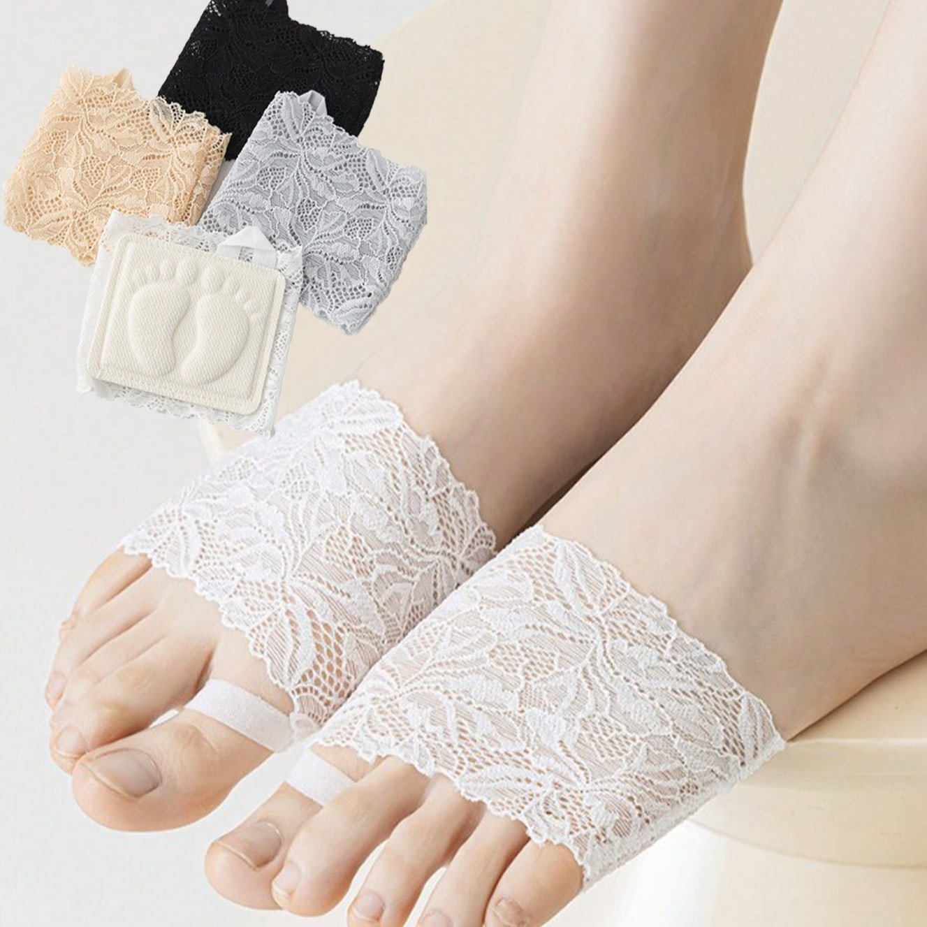 2 Pairs of Women's Lace-Trimme - Women Shoes Must Have ulasan dan harga