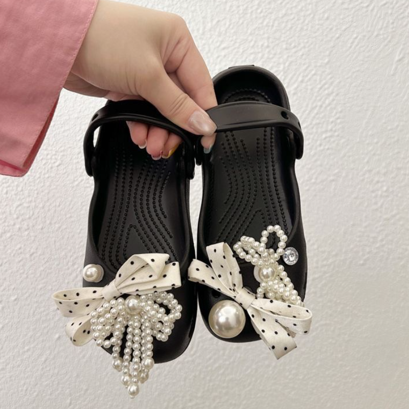 Korean Polka Dot Bowkot Ballet - Women Shoes Japan ulasan dan harga