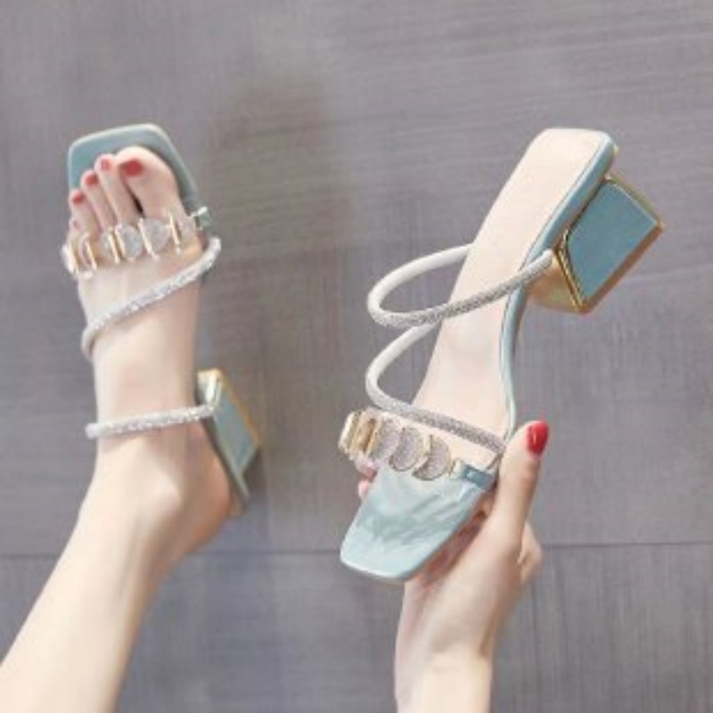 Women Summer Rhinestone Clear  - Jelly Sandal Women ulasan dan harga