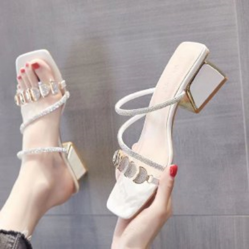Women Summer Rhinestone Clear  - Jelly Sandal Women ulasan dan harga