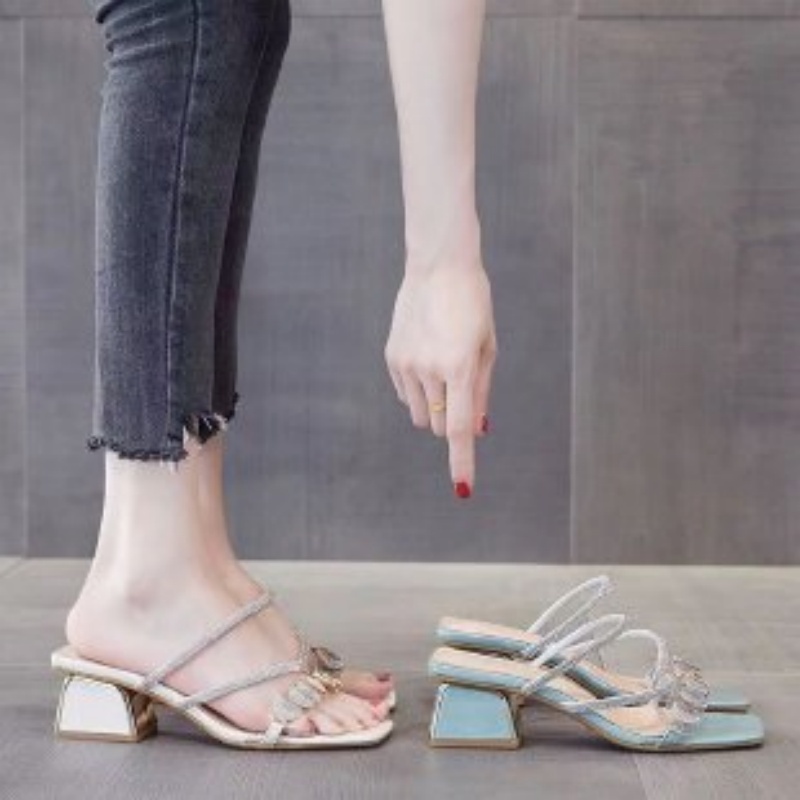 Women Summer Rhinestone Clear  - Jelly Sandal Women ulasan dan harga