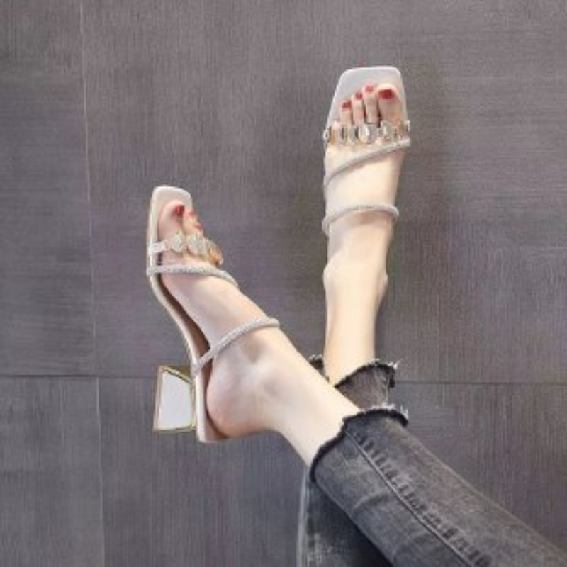 Women Summer Rhinestone Clear  - Jelly Sandal Women ulasan dan harga